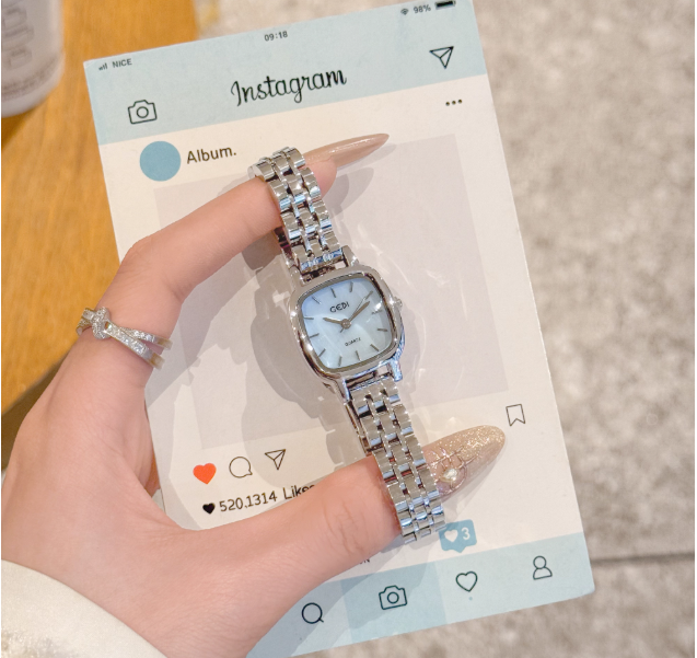 Minimalist square watch